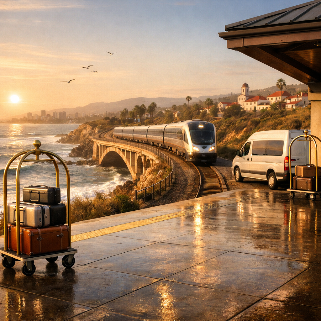 From San Diego to Santa Barbara by train for seamless hotel transfers